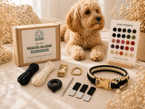 DIY-Kit: Individuelles Paracord-Hundehalsband