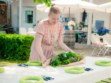 fresh herbs for participants