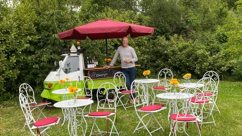Mobiler Wein- und Sektausschank für Feste und Events