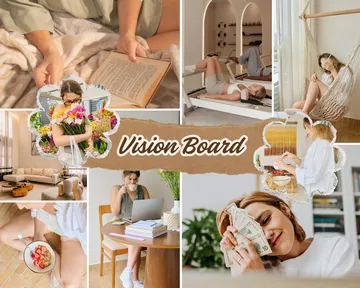 Collage shows relaxation and lifestyle scenes.