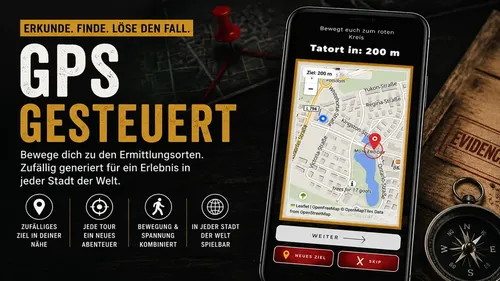 Interaktives Krimi-Stadtspiel mit KI & GPS in Bochum
