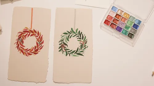 Weihnachtskarten malen in Wien