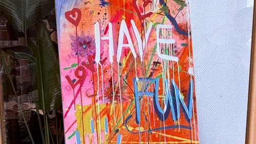 Action Painting in Ladenburg bei Heidelberg