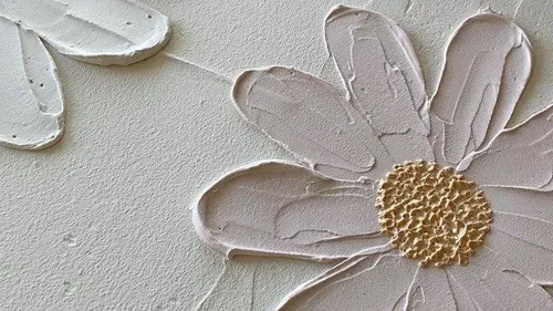Designing structural art with textured paste in Leipzig