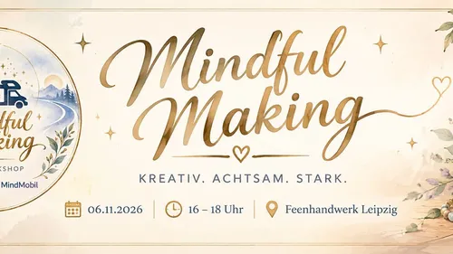 Veranstaltungsplakat mit Blumenelementen.