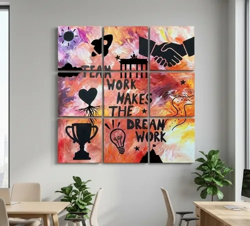Creative Team Building Berlin: Puzzle-Malerei auf Leinwand