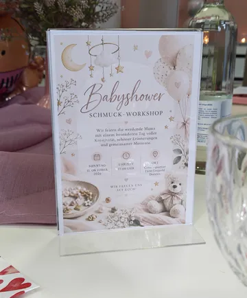 Babyshower personalisierte Karte