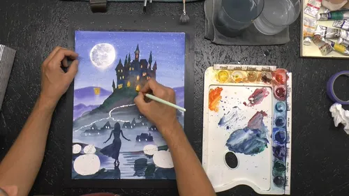 Aquarellkurs: Reise ins Halloween-Land🎃 - Onlinetutorial