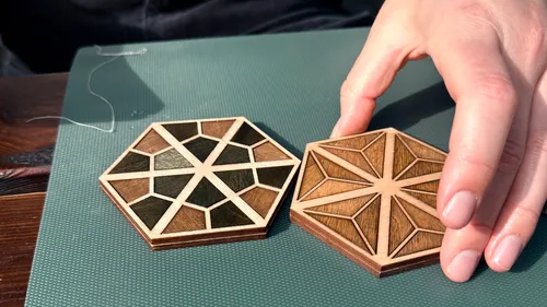 Japanischer Monyo Coaster Workshop, 4er-Set für Gruppen