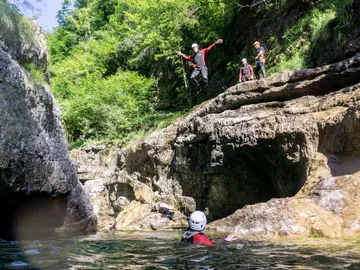 Canyoning Bayern Sprung