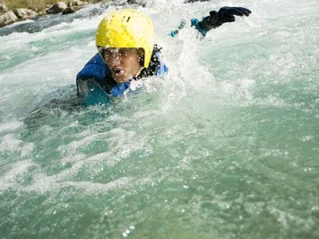 Rafting Bayern Schwimmer