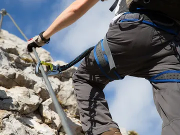 Via ferrata beginners legs