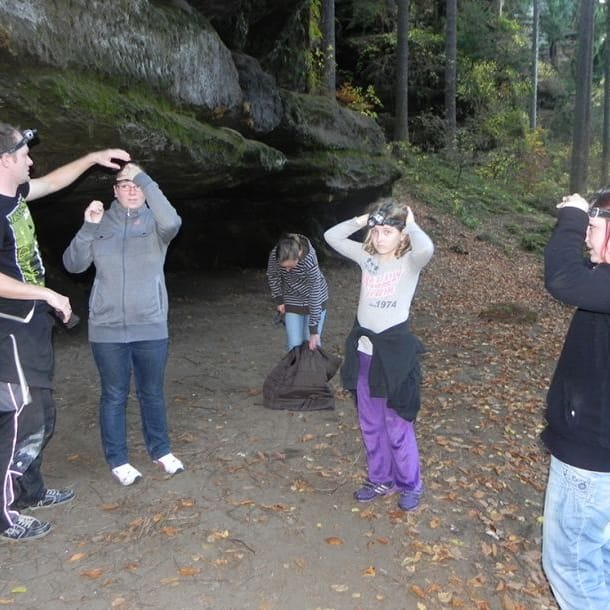Höhlentrekking mit Schlauchboottour Stadt Wehlen