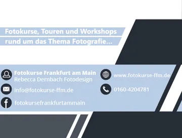 Fotokurse und Workshops zur Fotografie in Frankfurt am Main.