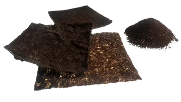 Fertiges Kaffeeleder / Dried Coffee Leather