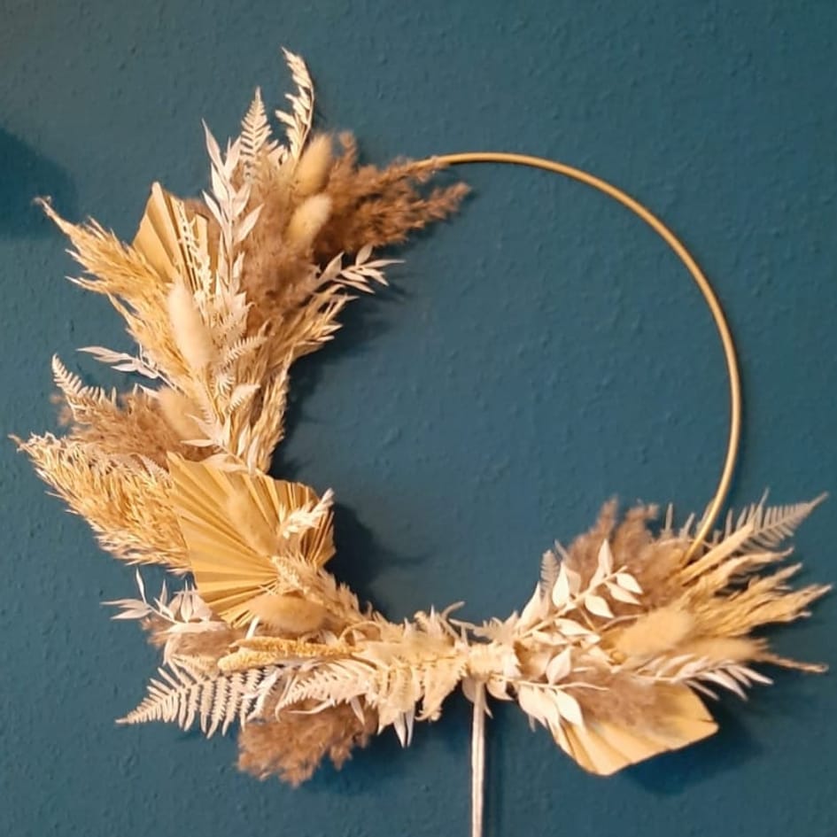 Flowerhoop-Workshop in Köln - Trockenblumen in Boho Style