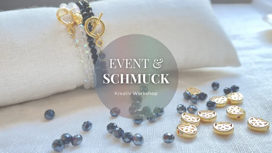 Bracelets with beads on white cloth