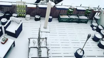 Balkongarten Winter