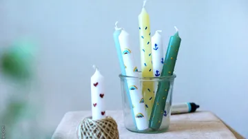 Decorate candles for events