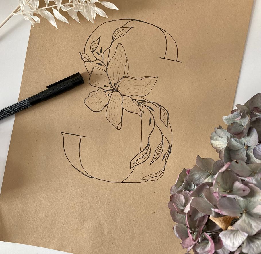 Floral Lettering Class in Leipzig: Letters Meet Floral Art | konfetti