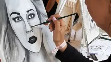 Portraitmalerei Acryl