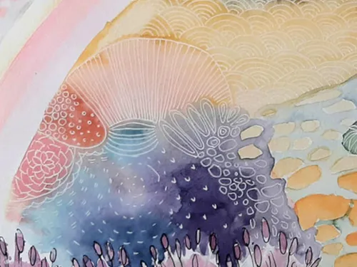 Farbflächen mit intuitiven Mustern