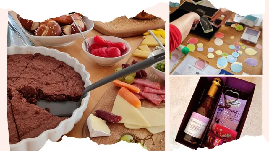 VerwöhnBastelBrunch in Karlsruhe konfetti