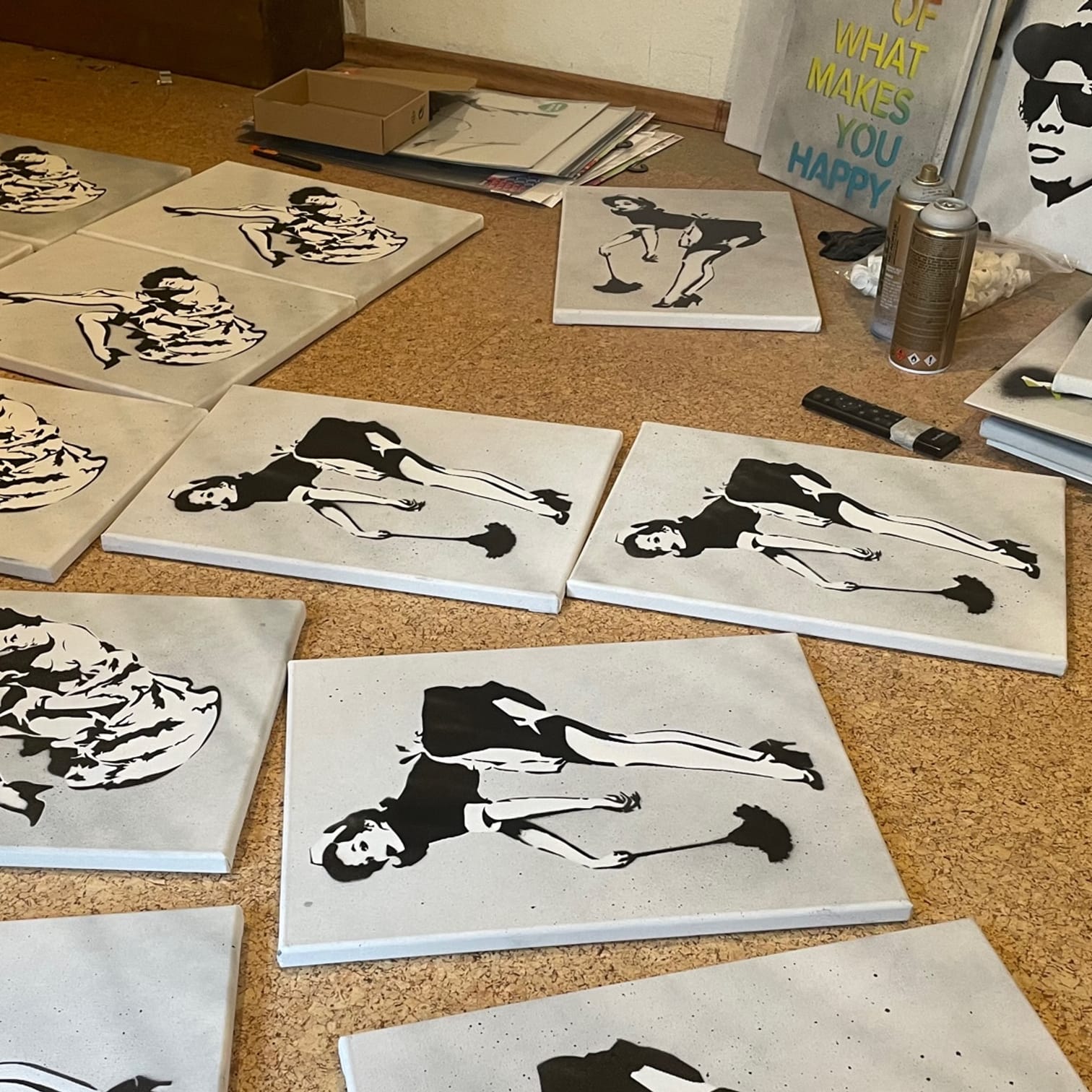 Stencil Workshop in Hamburg á la Banksy