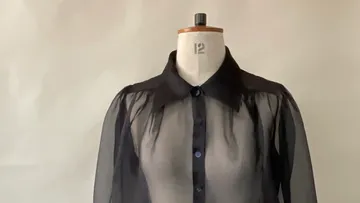 Silk organza shirt