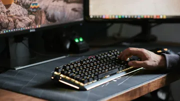 Keyboard is used to work on a computer.