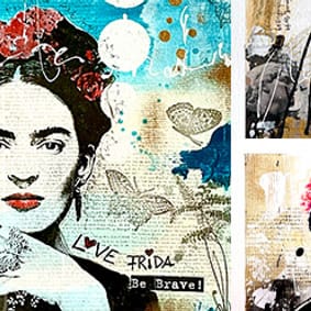 Mixed Media Kurs in Königstein: Erschaffe Dein Kunstwerk!