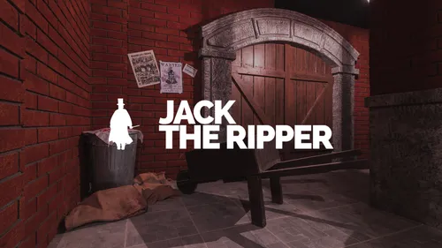 Brick Alley mit Jack the Ripper-Poster.