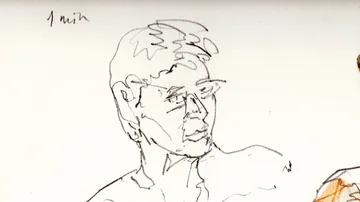 Drawn with felt pen