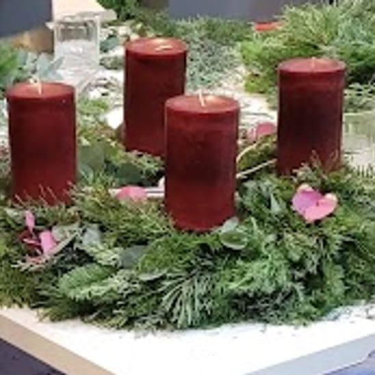 Adventskranz binden in Timmel