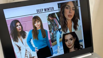 Computer shows fashion trends for deep winter.