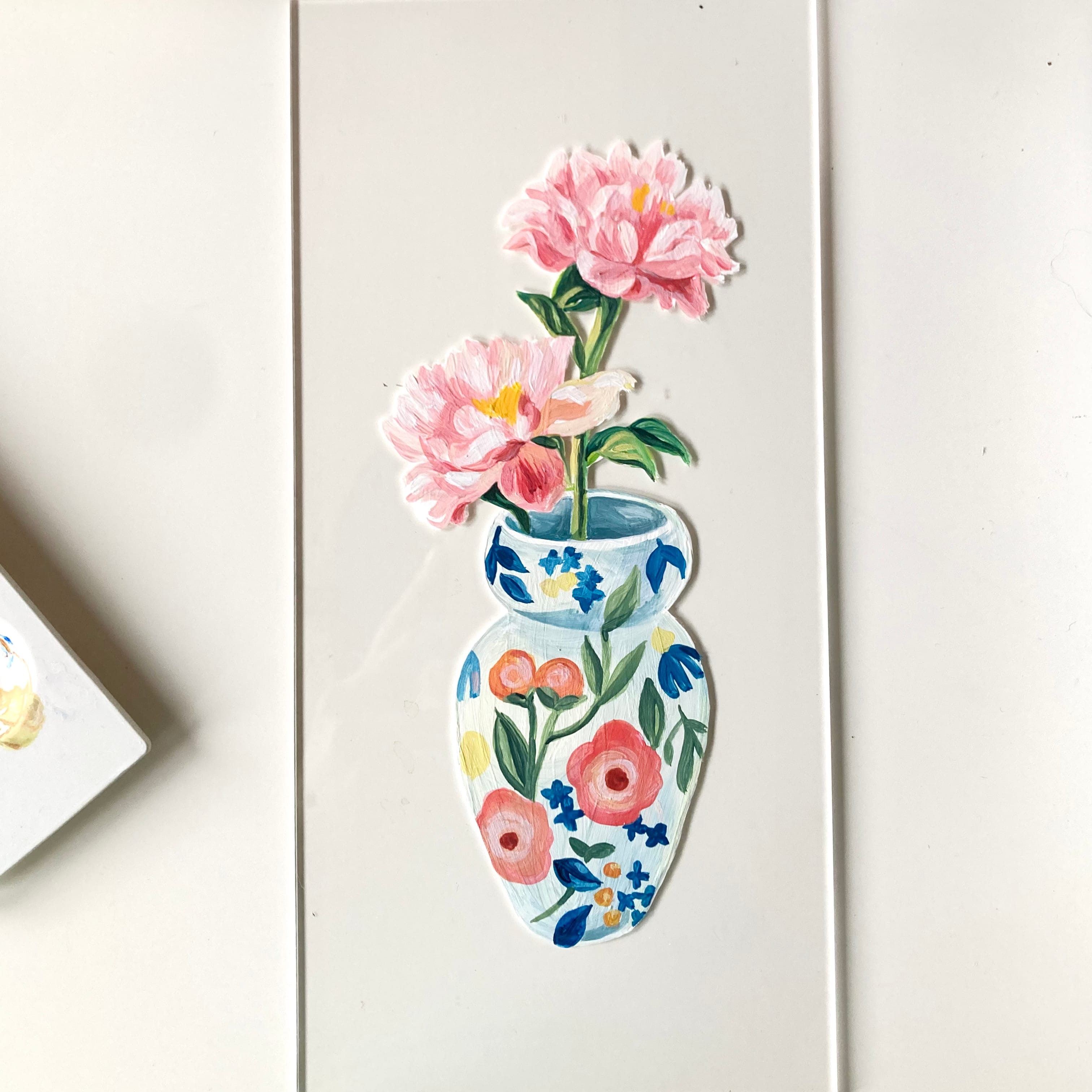 Transparente Kunst mit Acrylfarben