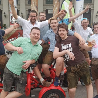 BierTour auf dem ConferenceBike als JGA in München