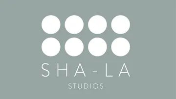 Six circles in two rows, including the name “SHA-LA STUDIOS.”