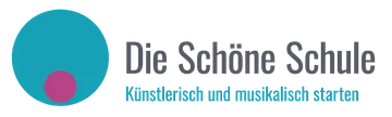 Logo with circle and text in German.
