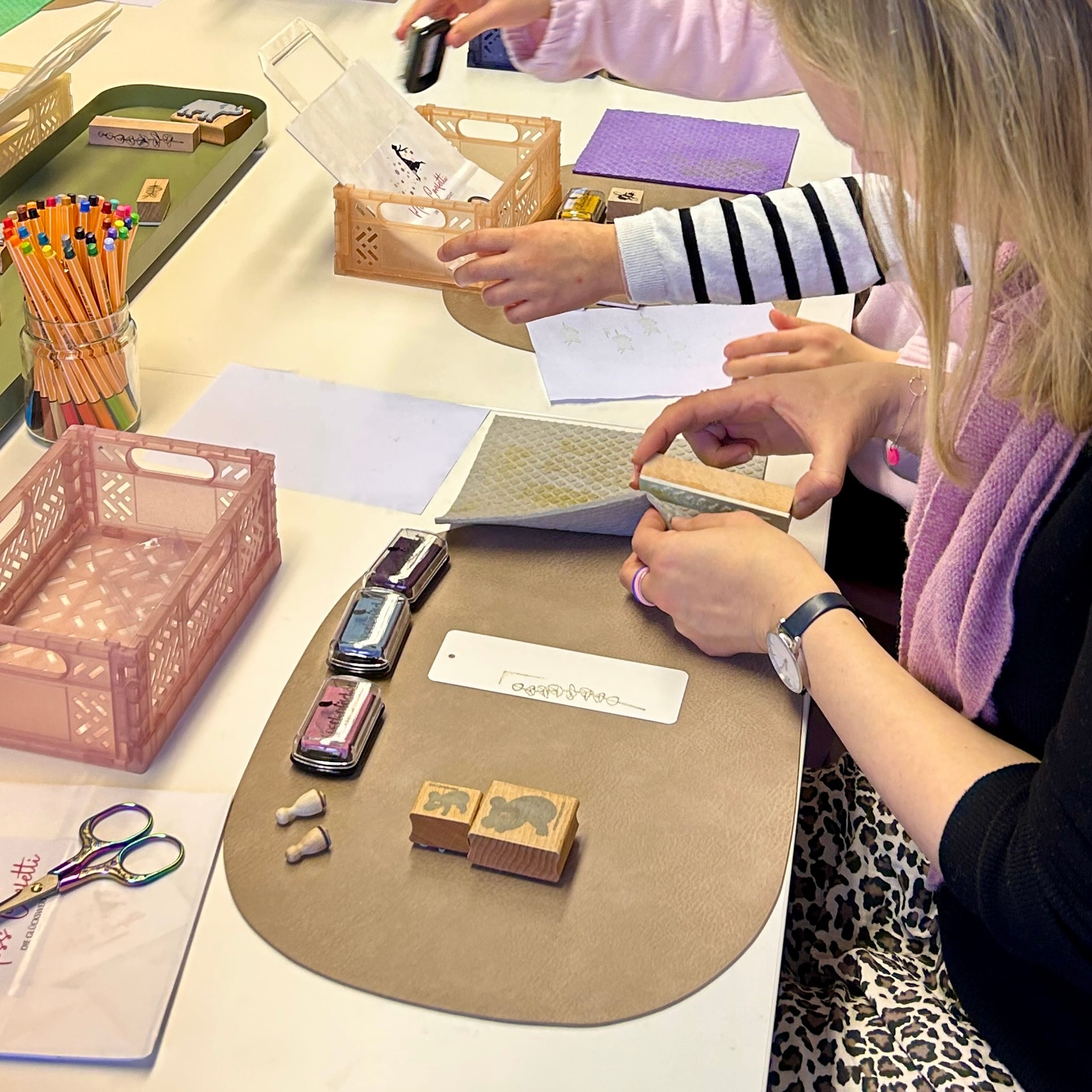 Stempel-Workshop in Hamburg: Papierzauber