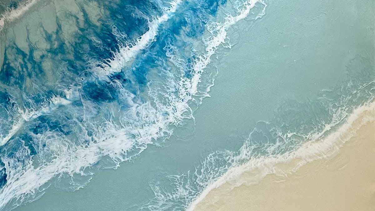 Meerbild Resin Workshop in Berlin: Lust auf Meer....