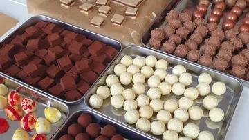 Verschiedene Pralinensorten