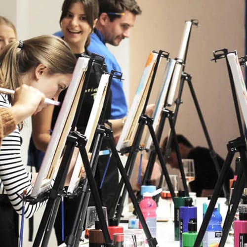 Malen & Wein - Kreatives Erlebnis in Freiburg