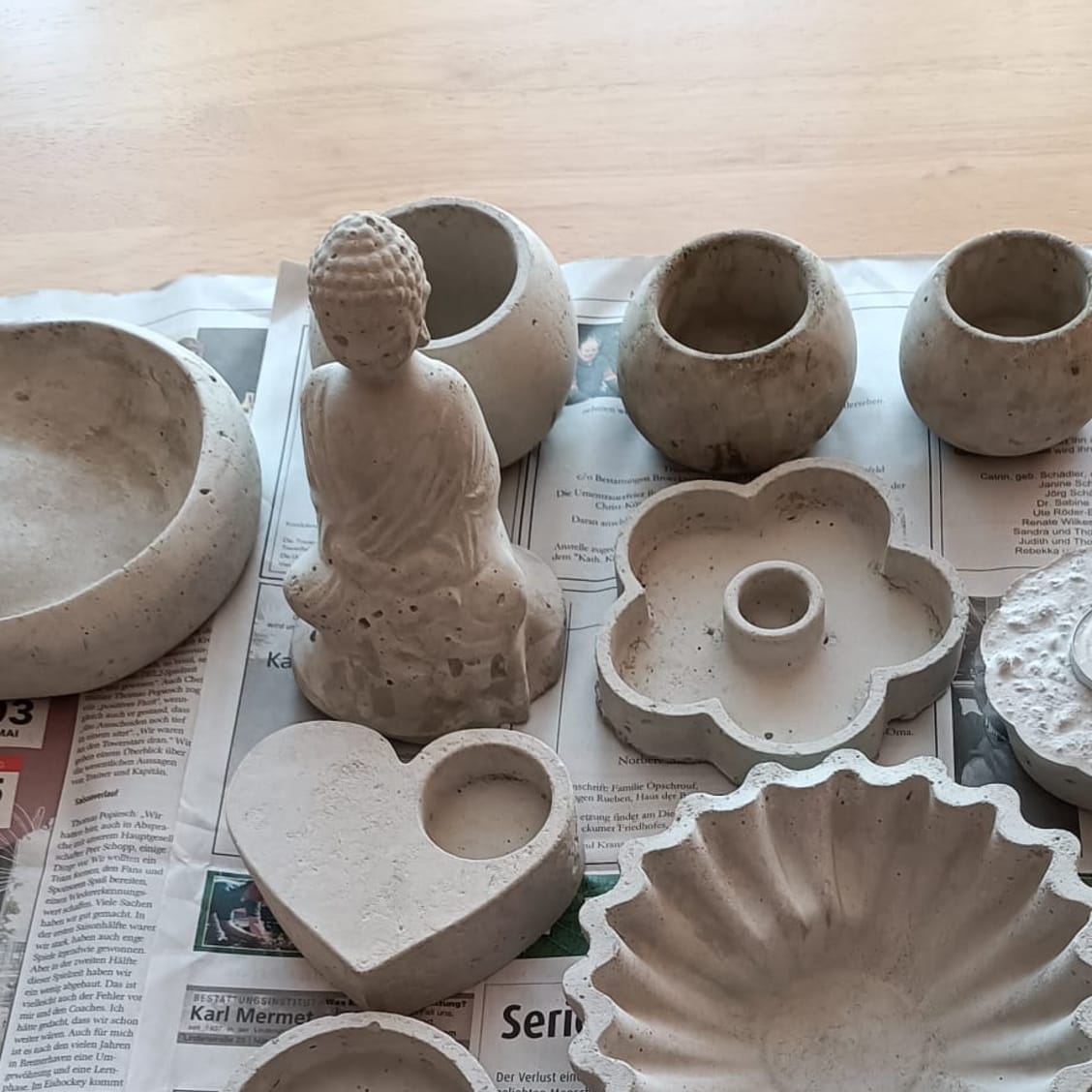 Betonkunst Workshop in Krefeld: Kreativität in Beton gießen