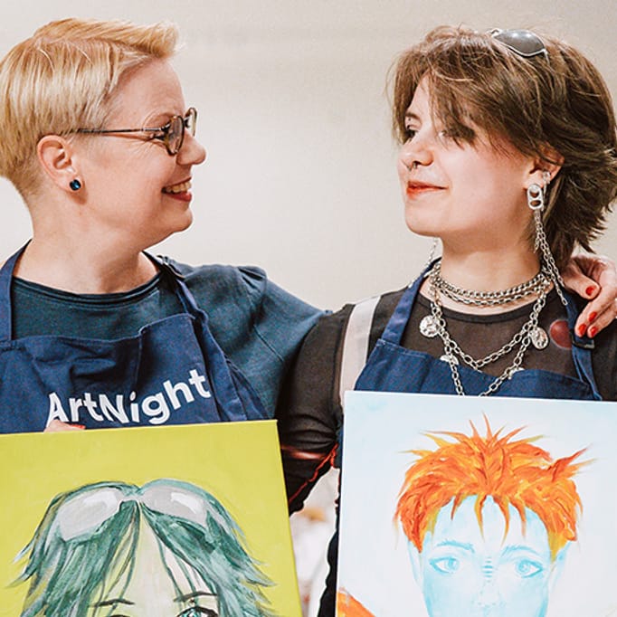ArtNight Event in Potsdam: Paint your Partner