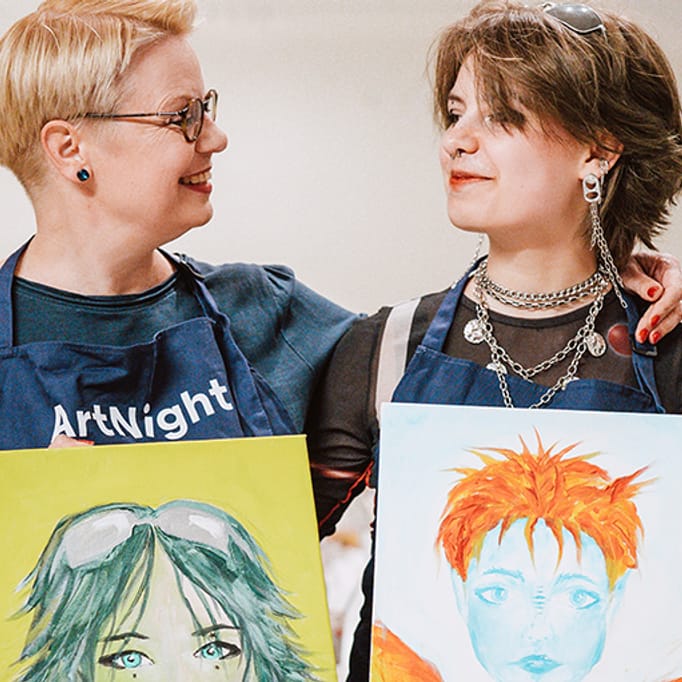 ArtNight Teamevent in Wien: Paint your Team