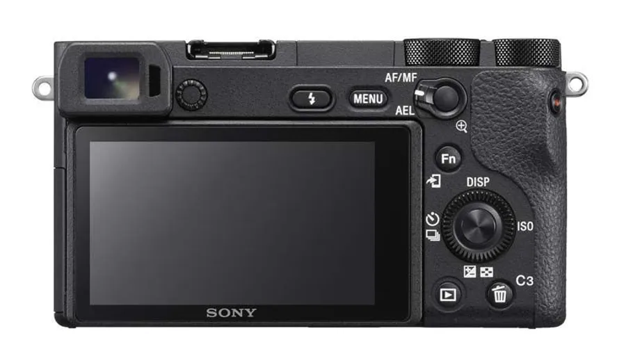 Back view of a digital camera with controls.