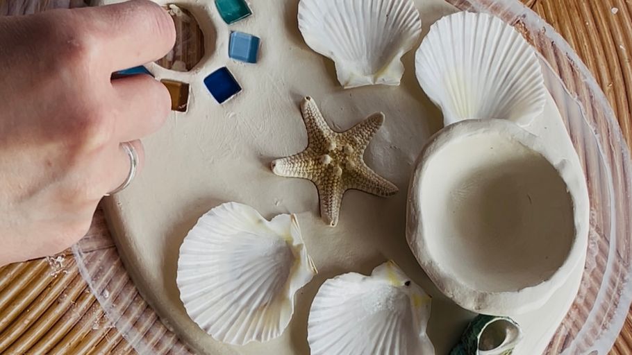 Maritime Palette/Organizer with Shells Workshop, Solingen | konfetti