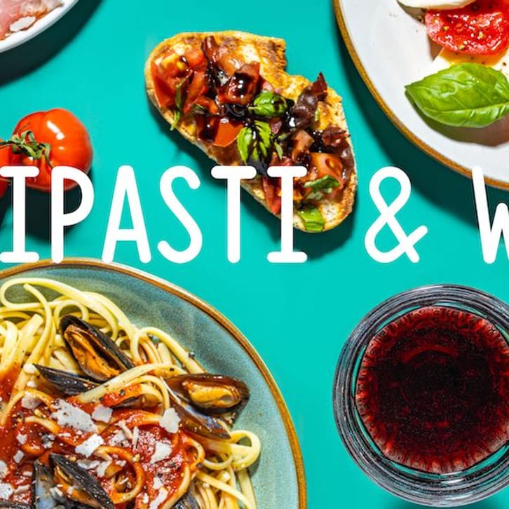 Antipasti & Wein in München - Bio Wein und Bruschetta