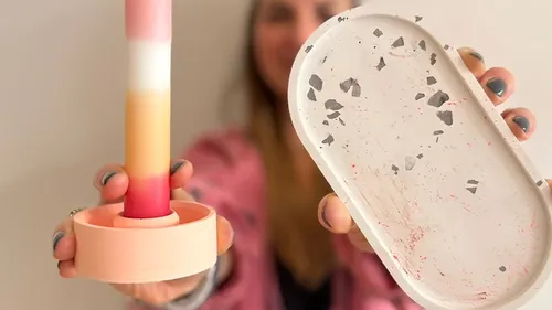 Raysin workshop in Munich: casting unique terrazzo pieces